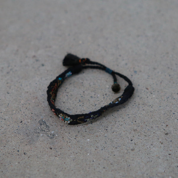 Antomoon silk embroidered bracelet ATM-Antomoon-16-1-1-dark palette (Antomoon-1-1)
